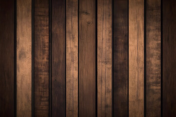 Obraz premium Dark Wood Texture Background Illustration - Rustic, Grain, Brown, Plank, Panel, Timber, Lumber, Wall, Floor