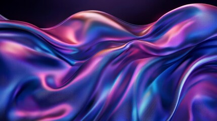 Obraz premium Abstract wavy colorful fabric background for modern wallpaper, art