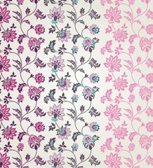 wedding card design, traditional paisley floral pattern , royal India	