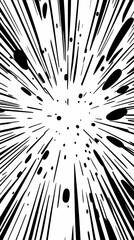 Abstract Background Illustration - Speed Lines and Dots