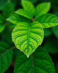 close up of green leaf