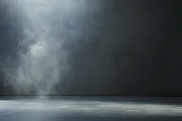 Abstract Background Image - Dark Room, Smoke, Light, Floor, Empty Space, Texture, Wall, Shadow, Gray, Abstract