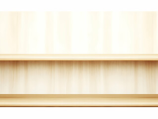 Illustration Background Empty Wooden Shelf and Wall