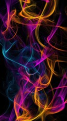Fototapeta premium Colorful Abstract Swirls of Light in Vibrant Shades of Pink and Blue