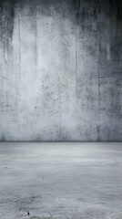 Fototapeta premium Background Image - Empty Concrete Room with Textured Wall