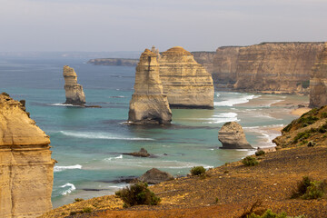 Paysage des 12 apôtres dans la région de Melbourne, the Great Ocean Road Walk en Australie.