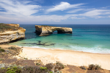 Great Ocean Road dans la région de Melbourne, côte du sud de l'Australie 