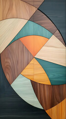 Abstract Wood Background Illustration - Colorful Geometric Design