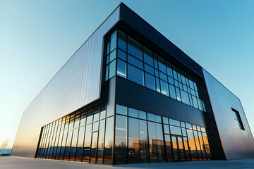 Fototapeta premium Photo Modern Building Exterior Architecture Glass Steel Design