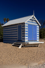 Les cabines de plage de Dendy Street Beach à Brighton Beach dans la région de Melbourne en Australie