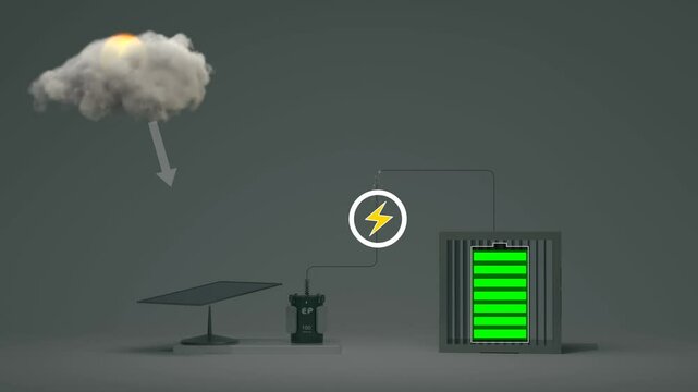 The intermittency of renewable energy, which produces electricity in a haphazard manner	