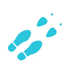 Dance Steps Icon. Isolated on white background. From blue icon set.