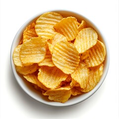 a bowl of potato chips