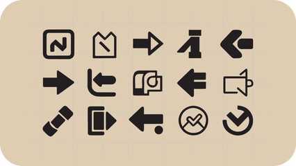 Arrow. Cursor. Modern simple arrows. Vector illustration