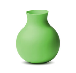 Realistic vase on a white background. 3d vase isolated on a whie backdrop