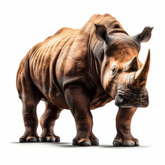 Fototapeta premium 3D Illustration - Majestic Rhino, Wildlife, Horn, Power