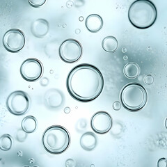 Abstract Background Image -  Water Bubbles, Aqua, Light Blue, Circle, Transparent, Clean, Pure, Fresh, Texture, Abstract