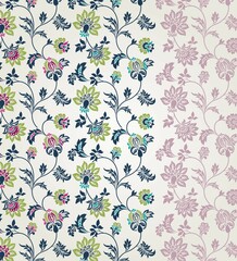 wedding card design, traditional paisley floral pattern , royal India	