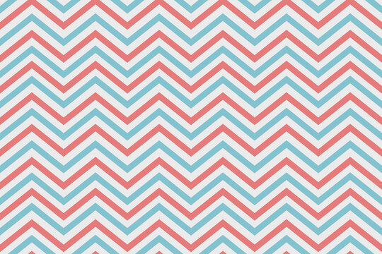 Seamless pink green chevron pattern