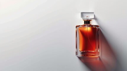 Isolated perfume bottle on a white background with