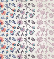 wedding card design, traditional paisley floral pattern , royal India	