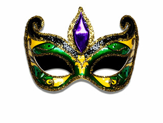 Photo, Mardi Gras Mask, Green, Gold, Purple, Festive