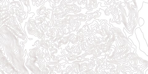 Fototapeta premium Curvas de nivel, mapa topográfico