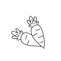 carrot line doodle