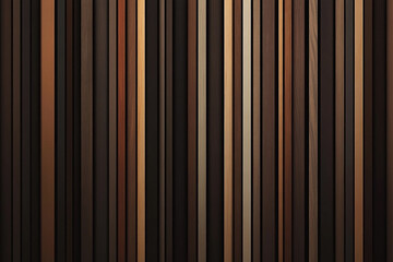 A Textured Background of Vertically Aligned Wooden Strips in Various Brown Tones