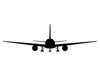 旅客機 777 シルエット	
