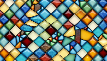 ステンドグラス風のマテリアル素材