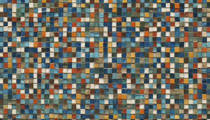 細かなモザイクタイル