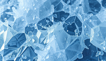氷の拡大イメージ素材