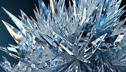 トゲトゲした氷結のイメージ素材