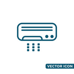 Simple Air Conditioner Icon Design Template 