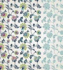 wedding card design, traditional paisley floral pattern , royal India	