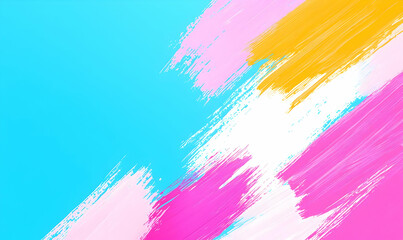 Vibrant Abstract Background with Streaks of Blue, Pink, and Yellow