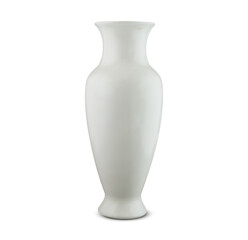 White realistic vase isolated on a white background. 3d vase