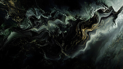 A turbulent and dark water surface with waves creating a mysterious atmosphere.
