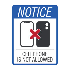 Notice prohibition sign showing 