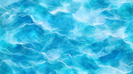 A calm and clear ocean with smooth blue water reflecting the peaceful sky.
