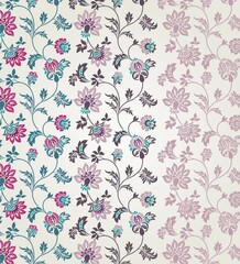 wedding card design, traditional paisley floral pattern , royal India	