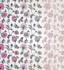 wedding card design, traditional paisley floral pattern , royal India	