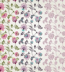 wedding card design, traditional paisley floral pattern , royal India	