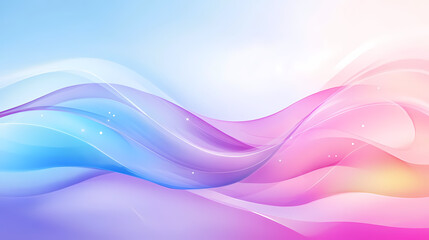 Fototapeta premium Abstract wave pattern in blue and pink with gradients