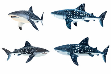 Fototapeta premium Illustration Whale Shark Marine Life Ocean Fish Animal Wildlife Nature Aquatic Underwater Sea