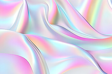 Abstract Background - Iridescent Pastel Colors, Fluid Design