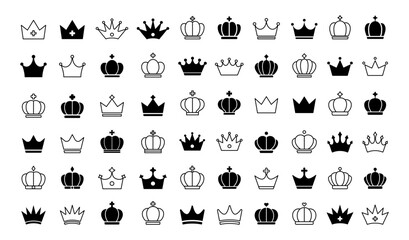 王冠　アイコン　ロイヤル　イラスト　装飾　セット　ランキング　プリンス　プリンセス　線　シンプル © Kuman
