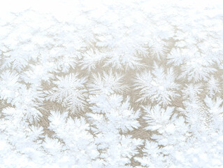 Abstract Background - Winter Frost Ice Crystals Illustration