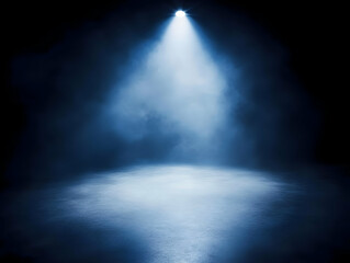 Abstract Background - Dark Blue Spotlight on Textured Surface